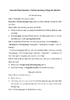 Soạn bài Thực hành đọc: Chí khí anh hùng, Mộng đắc thái liên Kết nối tri thức