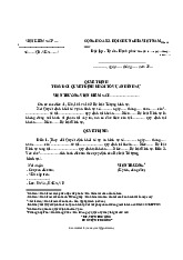 Quyết định thay đổi quyết định khởi tố vụ án hình sự | Học viện Hành chính Quốc gia