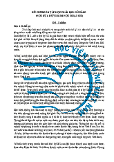 Đáp án đề cương ôn tập lịch sử đảng | Học viện Phụ nữ Việt Nam