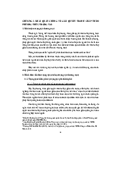 Chương 1: Khái quát về giải quyết tranh chập theo phương thức trọng tài - Luật thương mại  | Đại học Văn Lang
