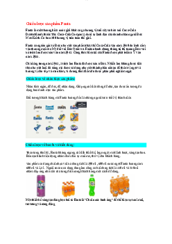 Chiến lược marketing sản phẩm Fanta