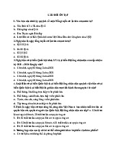 Câu hỏi ôn tập Môn Pháp luật đại cương | Đại học Khoa học và Công nghệ Hà Nội