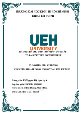 Bài nghiên cứu chương 5  Các chiến thuật phòng, chống thâu tóm thù địch môn Sáp nhập, mua lại và tái cấu trúc doanh nghiệp  | Trường Đại học Kinh tế Thành phố Hồ Chí Minh