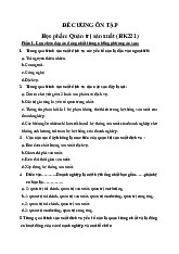 Đề cương ôn tập quản trị sản xuất |Học viện Phụ nữ Việt Nam