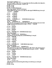 Kế toán Tài Chính 2 Ôn Tập Trắc Nghiệm Giữa Kỳ môn Kế toán tài chính | Trường Đại Học Tây Nguyên