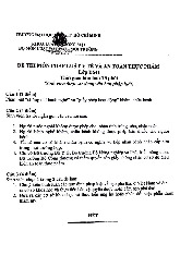 Đề thi cuối kỳ học phần Pháp luật về Y tế và An toàn thực phẩm năm 2024 - 2025 | Đại học Luật Thành phố Hồ Chí Minh