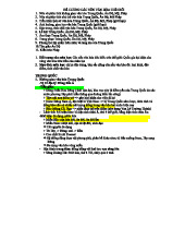 ĐỀ CƯƠNG TÌM HIỂU CÁC NỀN VĂN HÓA THẾ GIỚI - VN101