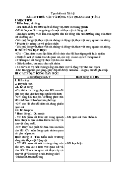 Giáo án Tự nhiên và xã hội 2 sách Kết nối tri thức với cuộc sống (Cả năm) | Tuần 19 và 20