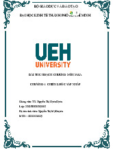 Bài thu hoạch chương 4 Chiến lược sáp nhập môn Sáp nhập, mua lại và tái cấu trúc doanh nghiệp  | Trường Đại học Kinh tế Thành phố Hồ Chí Minh