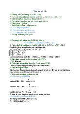 Fe + HNO3 → Fe(NO3)3 + NO+ H2O / Khoa học tự nhiên 8
