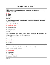 Đề cương môn Ngôn ngữ anh - Trường Đại học lao động -  xã hội