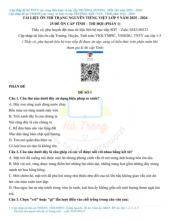 Ôn thi trạng nguyên tiếng việt lớp 5