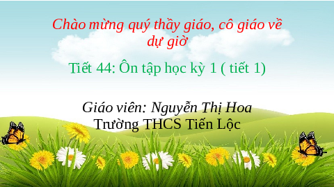 Giáo án điện tử Toán 6 Kết nối tri thức: Ôn tập học kỳ I
