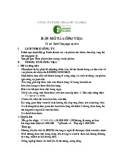 Bản mô tả công việc Vị trí: Sale Chat page ca đêm môn Chuyên ngành Marketing | Học viện Nông nghiệp Việt Nam