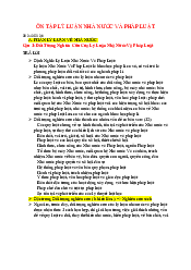 Ôn tập Lý Luận Nhà nước và pháp luật | Trường Đại học Luật, Đại học Quốc gia Hà Nội