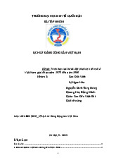 Trình bày các bước đột phá kinh tế mới ởViệt Nam giai đoạn năm 1975 đến năm 1986 | Bài tập nhóm môn Lịch sử đảng cộng sản Việt Nam