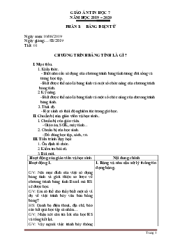 Giáo án môn Tin 7 cả năm chương trình chuẩn 2 cột