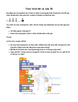 Giải Tin học 8 Bài 6: Thực hành tìm và sửa lỗi | Cánh diều