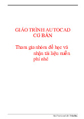 GIÁO TRÌNH AUTOCAD