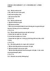 Bài tập chương I: Chủ nghĩa duy vật và triết học cơ bản | Trắc nghiệm triết học Mác Lênin