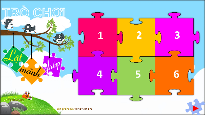 Bài 5: Trò chơi lật mảnh ghép Bài Cô Tô | Bài giảng PowerPoint Ngữ văn 6 | Kết nối tri thức