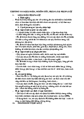 CHƯƠNG VIII KHÁI NIỆM NGUỒN GỐC PHÂN LOẠI PHÁP LUẬT