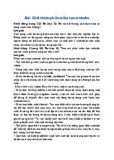 Giải SGK Tin học 12 Cánh diều Bài 1: Giới thiệu phần mềm tạo website