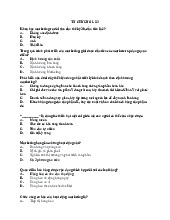 Trắc nghiệm Chương 1-2 môn Marketing căn bản | Trường Đại học Thủy Lợi