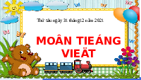Giáo án điện tử Tiếng việt 1 bài 4 Chân trời sáng tạo : O o dấu ngã