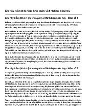 Em hãy kể một kỉ niệm khó quên về tình bạn siêu hay | Tiếng Việt 5