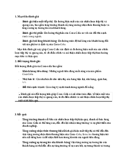 Tìm hiểu về Marketing của Coca-Cola