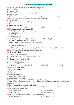 Top 25 câu trắc nghiệm ôn tập phần Mệnh đề (có lời giải chi tiết)