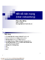 Tổng hợp bài giảng môn Thiết kế và triển khai mạng IP| Môn Thiết kế và triển khai mạng IP| Trường Đại học Bách Khoa Hà Nội