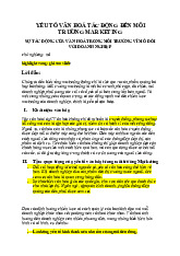 Yếu tố văn hoá và ảnh hưởng đến môi trường marketing | Nguyên Lý Marketing | Đại học Tôn Đức Thắng