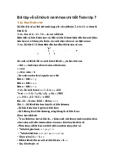 Bài tập về số hữu tỉ minh họa chi tiết Toán lớp 7