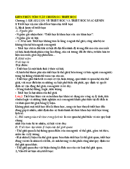 Kiến thức tóm tắt chương 1 | Tư tưởng Hồ Chí Minh | Đại học Thương mại