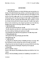 Tiểu luận chiến lược marketing cho công ty Vinamilk | Trường Đại học Công Nghiệp TPHCM