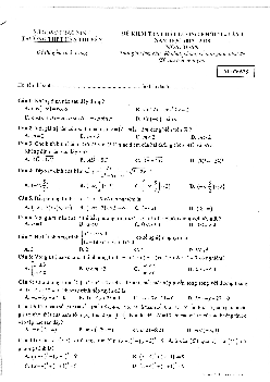 Đề kiểm tra chất lượng Toán 11 lần 1 năm học 2017 – 2018 trường THPT Hàn Thuyên – Bắc Ninh