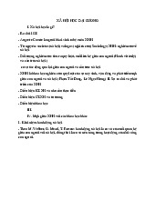 Lý thuyết môn Xã hội học đại cương |Đại học Nội Vụ Hà Nội