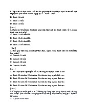 LUẬT HÀNH CHÍNH - Trắc nghiệm và Câu hỏi ôn tập cho kỳ thi | Môn Pháp luật đại cương - Học viện Hành chính Quốc gia