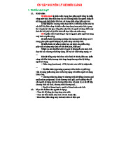 ÔN TẬP NGUYÊN LÝ HỆ ĐIỀU HÀNH - CHƯƠNG TRÌNH HỆ THỐNG