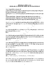 Chương 2: Cân bằng pha | Bài tập môn Hóa lý | Đại học Bách khoa hà nội