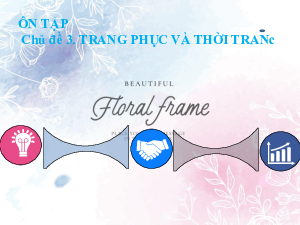 Ôn tập chủ đề 3. Trang phục và thời trang | Bài giảng PowerPoint Công nghệ 6 | Cánh diều