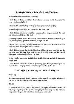 Lịch sử 10 Bài 20: Khối đại đoàn kết dân tộc Việt Nam sách Chân Trời Sáng Tạo