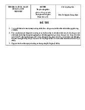 Tổng hợp đề thi cuối kỳ môn Truyền động điện_Thầy Địch| Môn truyền động điện| Trường Đại học Bách Khoa Hà Nội
