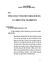 Giáo Trình Hvntd: Hành Vi Người Tiêu Dùng và Chiến Lược Marketing