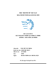 Báo cáo cuối kỳ dự án học phần biên tập Audio và Video - Chủ đề: Sinh viên làm thêm | Học viện phục nữa Việt Nam