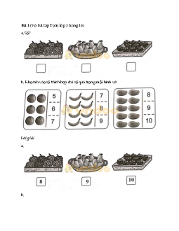Giải vở bài tập Toán lớp 1 trang 16, 17 sách Cánh Diều