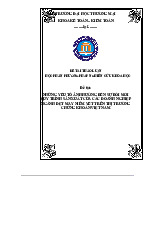 Yếu Tố Đổi Mới Quy Trình Sản Xuất Dệt May | Bài thảo luận Phương pháp nghiên cứu khoa học