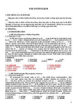 USE OF ENGLISH - CPE - NEC - học sinh giỏi Quốc Gia THPT